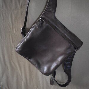 COACH Vintage Brown Mahogany Leather Hippie Slim Backpack 9405 with COA